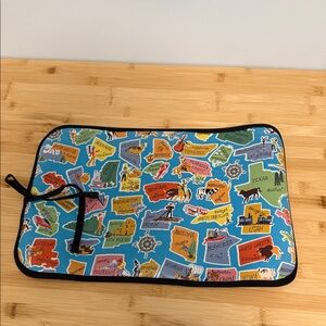 Sam & Bellie Chalk Wipeable Travel Placemat for Kids States Design New in tube